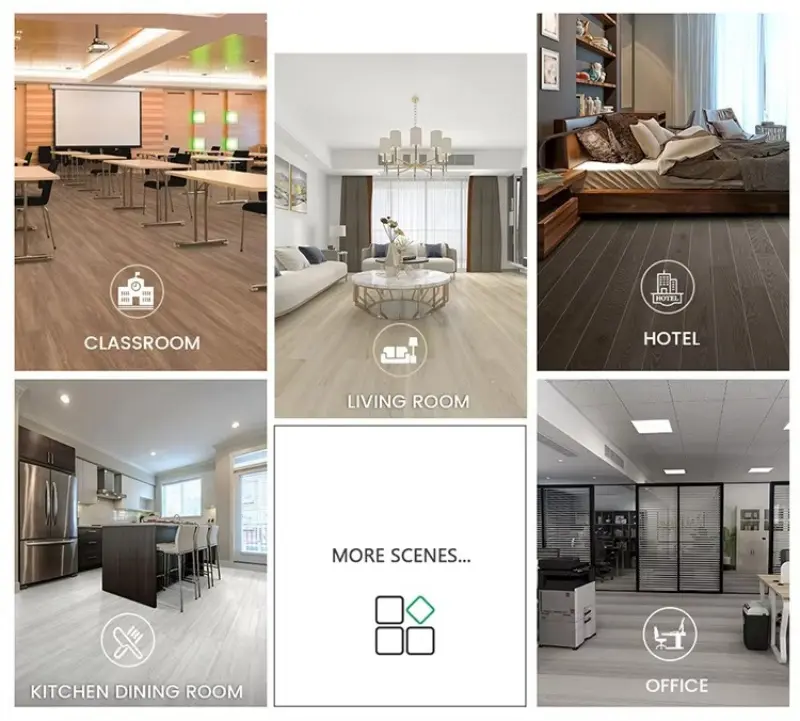 Tile Effect Wood Laminate Flooring